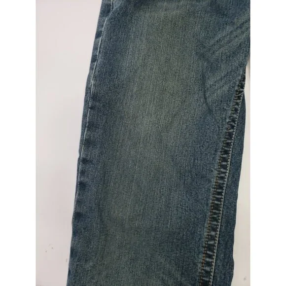 Ariat Men’s M4 Low Rise Dark Wash Denim Blue Boot Cut Jeans Size 34/34 MX12FA16 - Picture 5 of 16